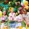 Colorful Glitter Summer Sunflower Banner, Hello Summer Ice Cream
